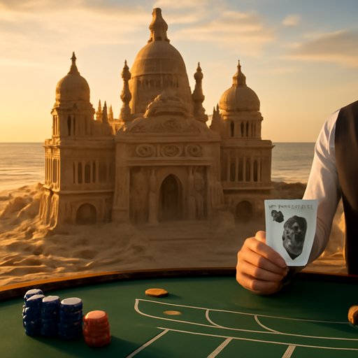 111bed blackjack dealer with cards